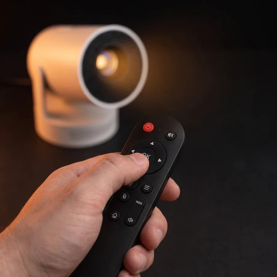 La télécommande dans une main