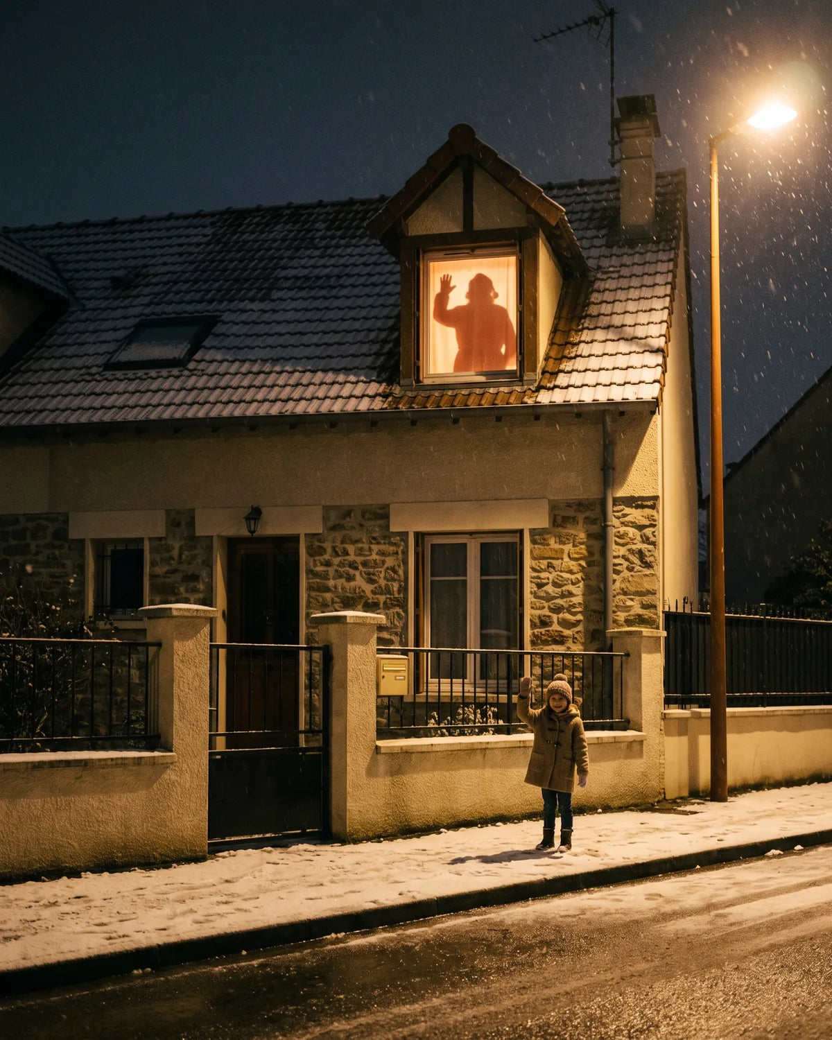 La même fenêtre à Noël